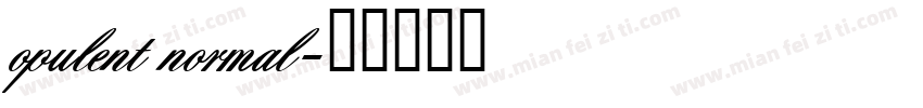 opulent normal字体转换